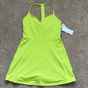 Spiritual Gangster Neon Lime Jet Active Racerback Dress